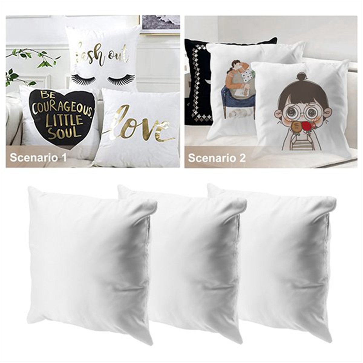 N14R Top 8pcs Sublimation Blan - Pillow Cover Sublimation recension och pris