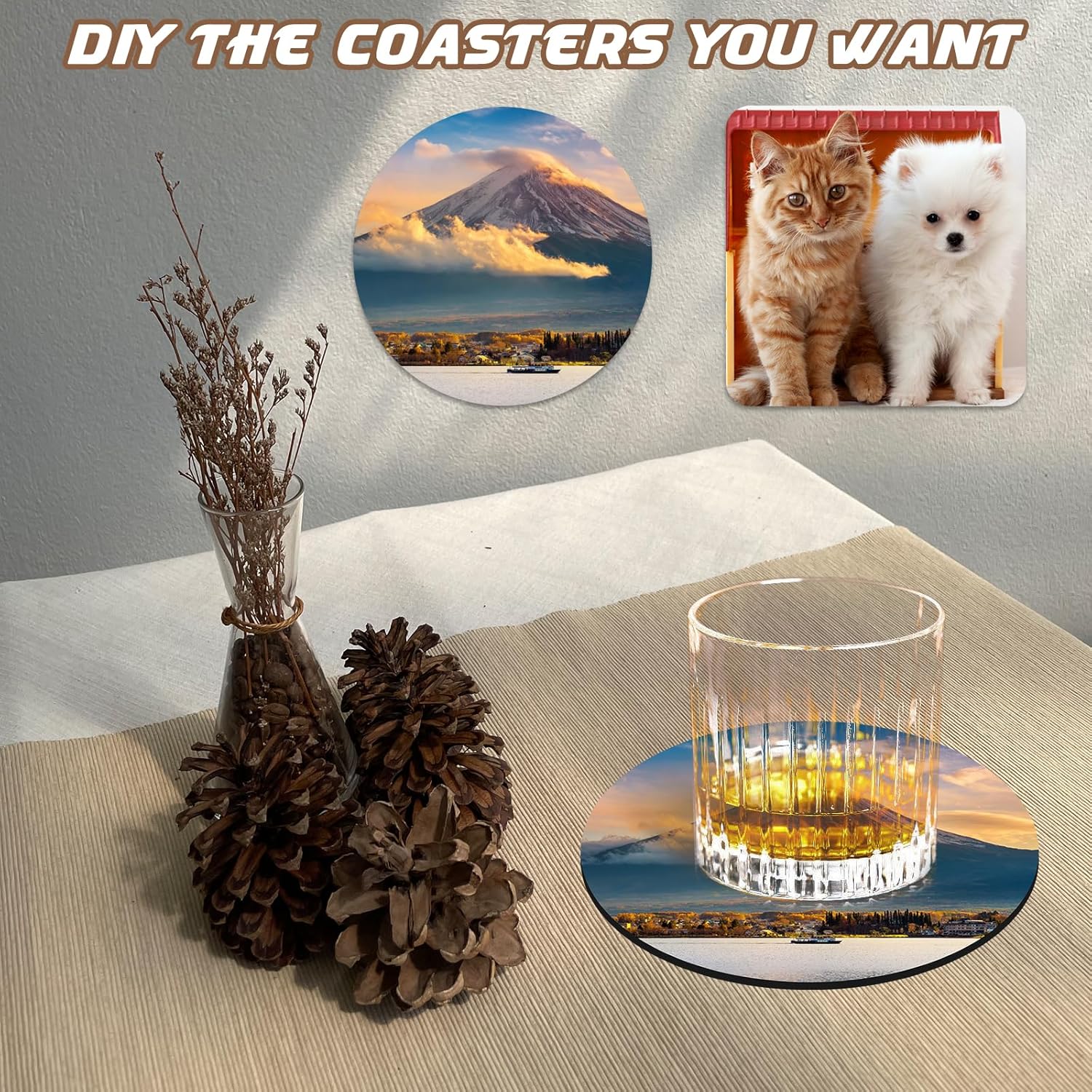 10 Pcs Sublimation Coasters Bl - Coaster Sublimation Blank recension och pris